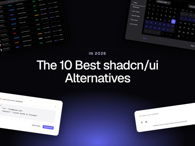 The 10 Best shadcn/ui Alternatives in 2026 cover
